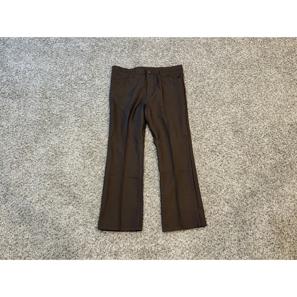 NEW Wrangler Men's Wrancher Dress Boot Jeans Polyester Pants Brown 38x30